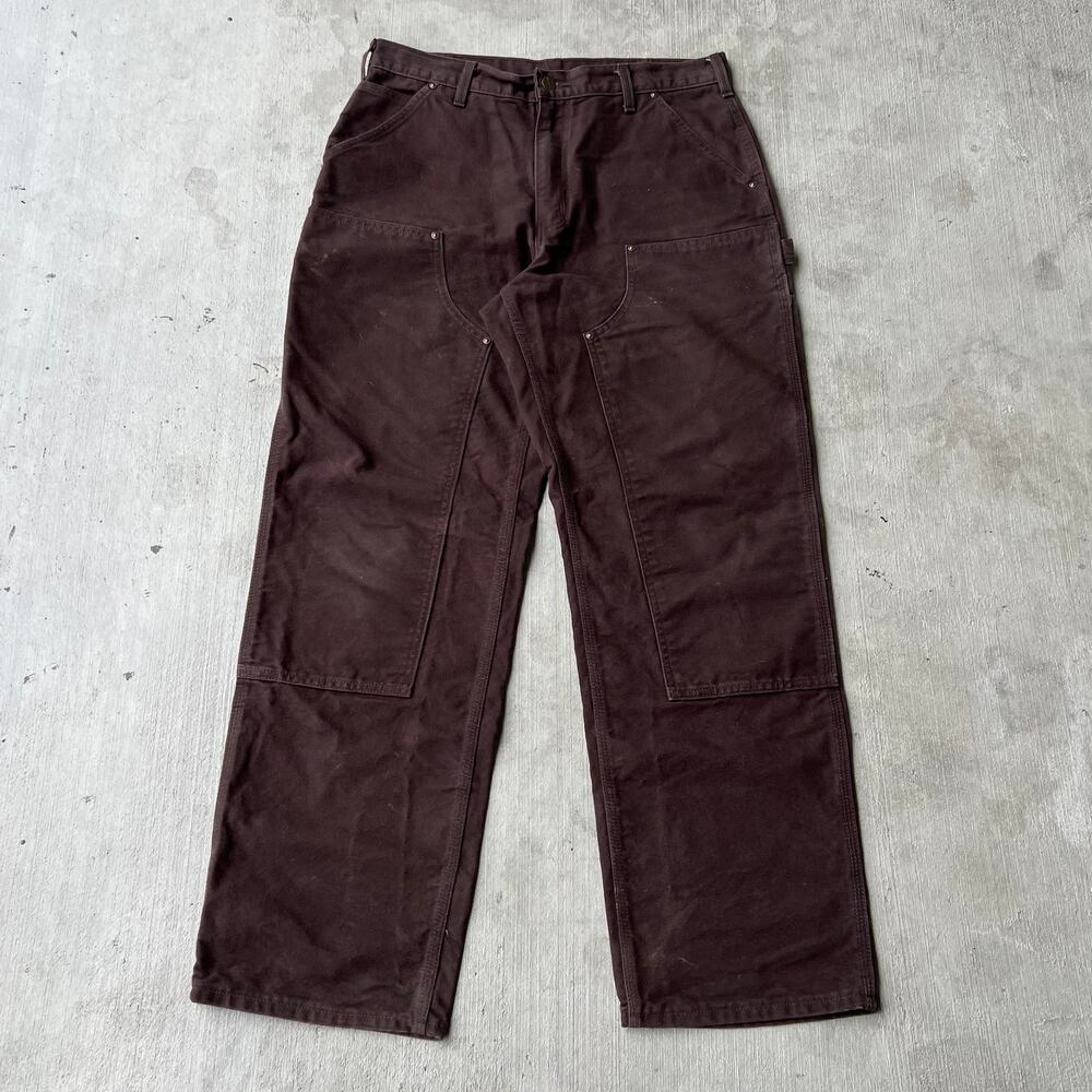 Carhartt brown double knee work wear carpenter pants